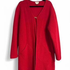 Pierre Cardin red wool coat vintage